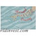 Highland Dunes Tarmons Ocean Siren Aqua Indoor/Outdoor Area Rug HLDS3569